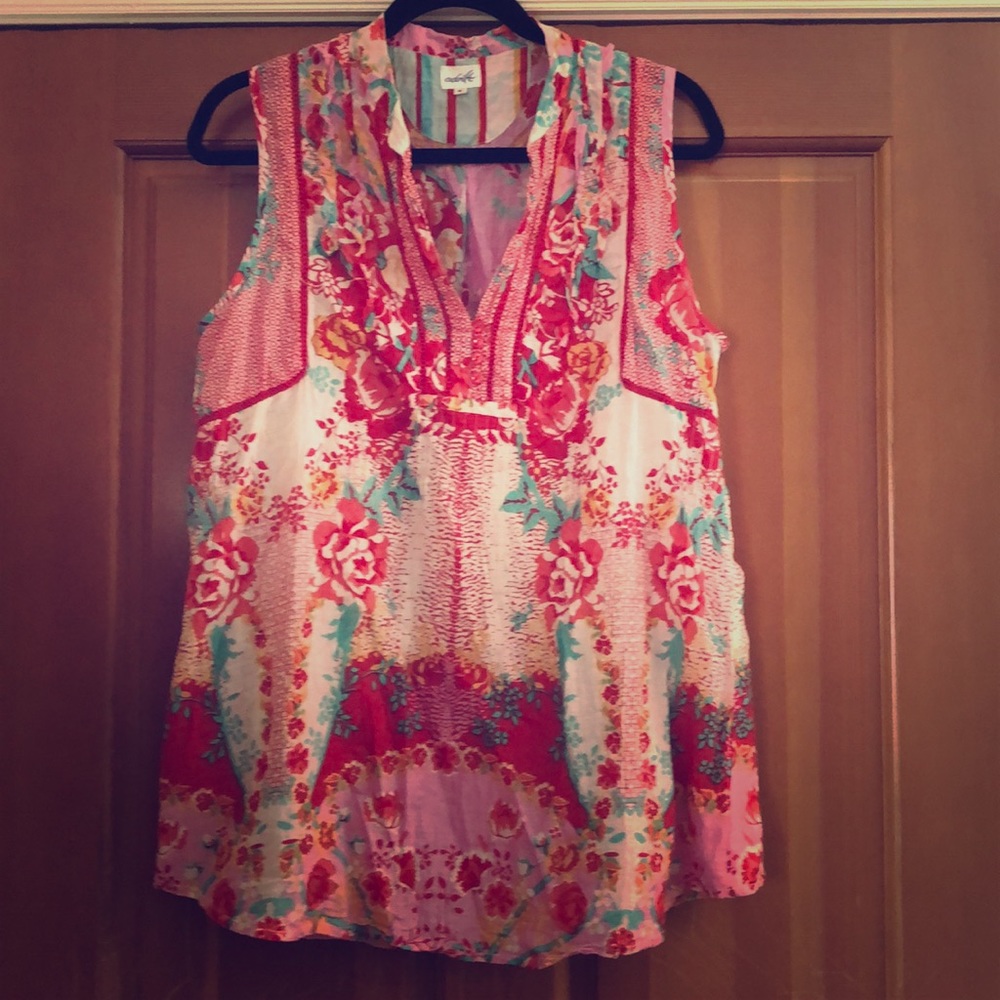 Australian designer Adrift sleeveless boho tunic